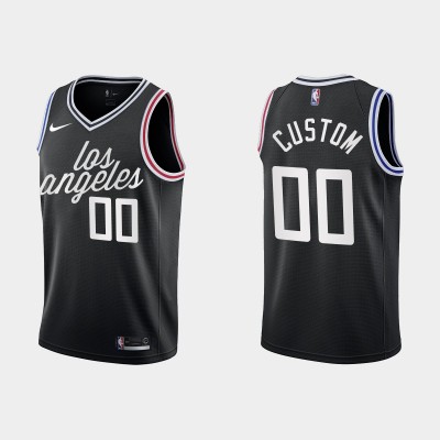 Los Angeles Clippers Custom Men's Nike Black 2022 23 NBA Jersey City Edition